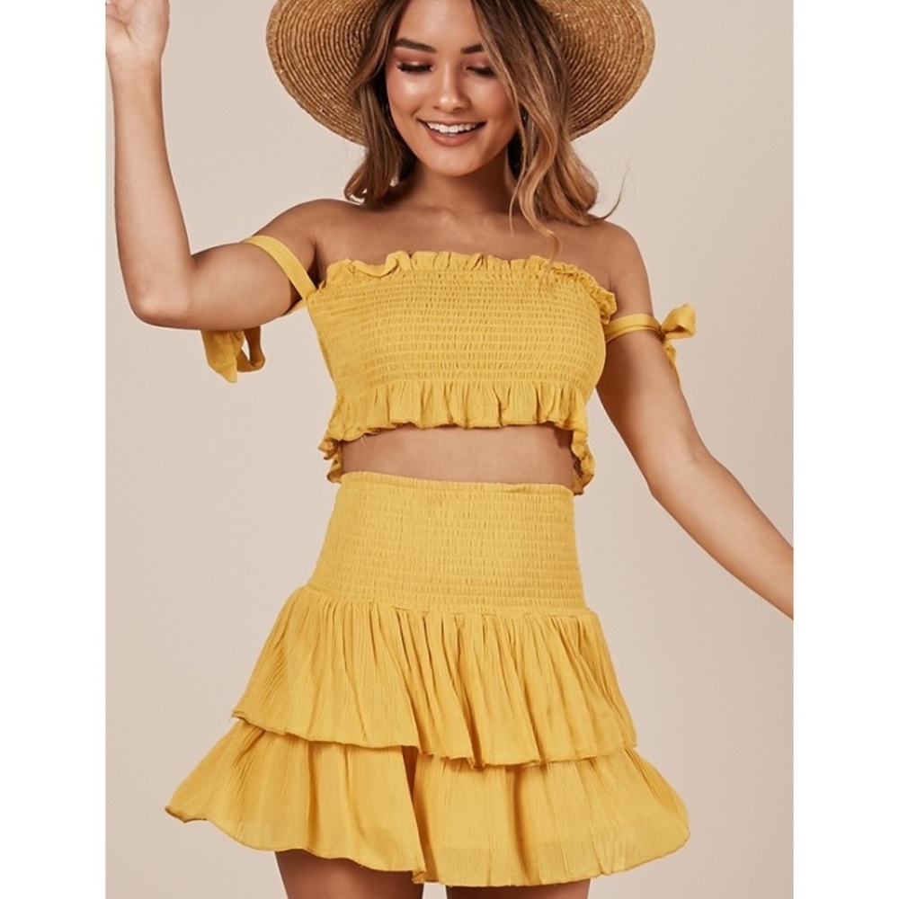 ShowPo Sightseeing Two Piece Set In Yellow